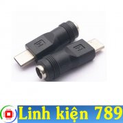  Jack chuyển DC sang Type C Jack DC 5.5x2.1mm sang Type C